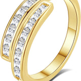 CUBIC RING IN GOLD